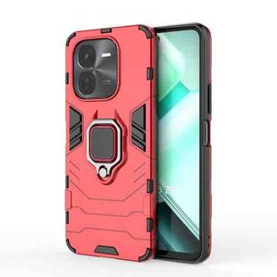 For vivo iQOO Z9X 5G Shockproof PC + TPU Holder Phone Case(Red)