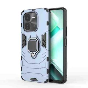 For vivo iQOO Z9X 5G Shockproof PC + TPU Holder Phone Case(Navy Blue)