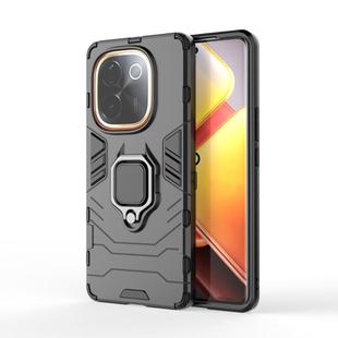 For vivo iQOO Z9s Pro Shockproof PC + TPU Holder Phone Case(Black)