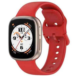 For Honor Watch 4 Silicone Replacement Watch Band(Red)