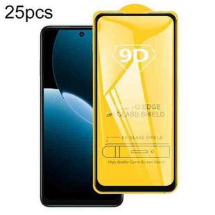 For Huawei Enjoy 80s 25pcs 9D Full Glue Screen Tempered Glass Film
