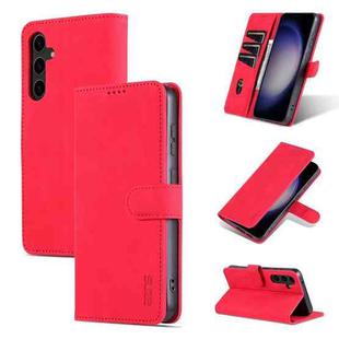 For Samsung Galaxy S23 FE 5G AZNS Skin Feel Calf Texture Flip Leather Phone Case(Red)