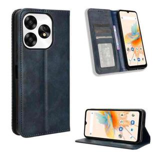 For Umidigi A15 / A15C Magnetic Buckle Retro Texture Leather Phone Case(Blue)