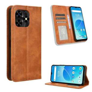 For Umidigi G5 / G5A Magnetic Buckle Retro Texture Leather Phone Case(Brown)