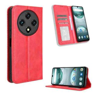 For Umidigi G100 / G100A Magnetic Buckle Retro Texture Leather Phone Case(Red)