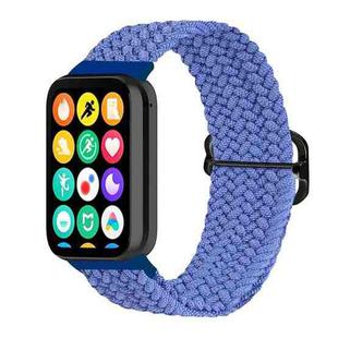 For Xiaomi Mi Band 8 Pro 18mm Buckle Nylon Braided Watch Band(Blue)