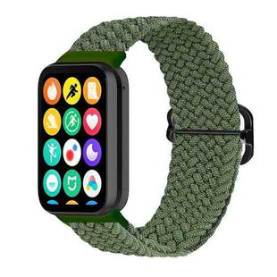 For Xiaomi Mi Band 8 Pro 18mm Buckle Nylon Braided Watch Band(Green)
