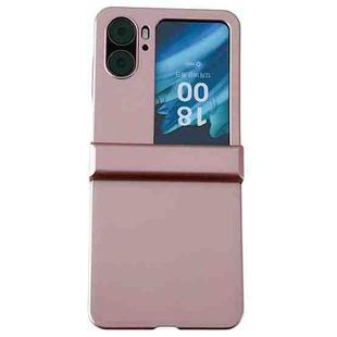 For OPPO Find N2 Flip Three-stage Pearlescent Paint PC Shockproof Phone Case(Rose Gold)