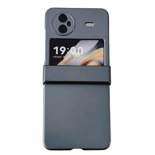 For vivo X Flip Three-stage Pearlescent Paint PC Shockproof Phone Case(Black)