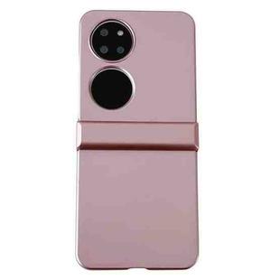 For Huawei P50 Pocket Three-stage Pearlescent Paint PC Shockproof Phone Case(Rose Gold)