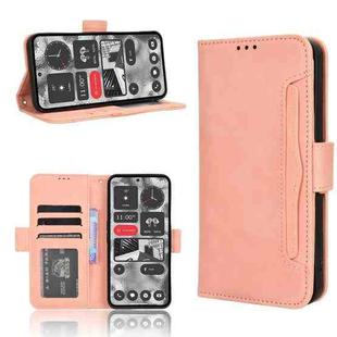 For Nothing Phone 2 Skin Feel Calf Texture Card Slots Leather Phone Case(Pink)