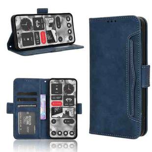 For Nothing Phone 2 Skin Feel Calf Texture Card Slots Leather Phone Case(Blue)