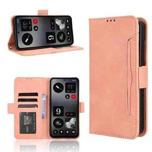 For Nothing CMF Phone 1 Skin Feel Calf Texture Card Slots Leather Phone Case(Pink)