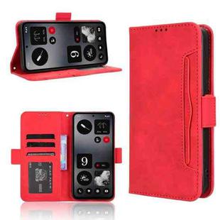 For Nothing CMF Phone 1 Skin Feel Calf Texture Card Slots Leather Phone Case(Red)