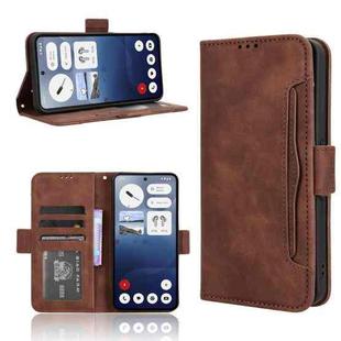 For Nothing Phone 3a Skin Feel Calf Texture Card Slots Leather Phone Case(Brown)