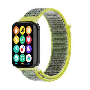 For Xiaomi Mi Band 8 Pro Nylon Loop Watch Band(Bright Yellow)