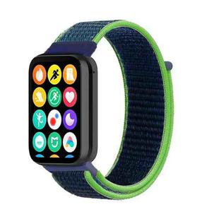 For Xiaomi Mi Band 8 Pro Nylon Loop Watch Band(Lime Green)