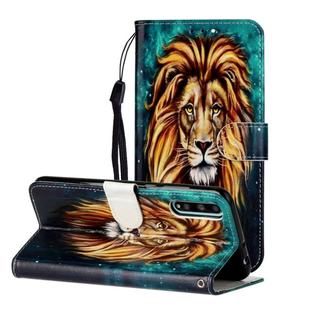 For Huawei Y8p / Enjoy 10s Oil Embossed Coloured Drawing Pattern Horizontal Flip PU Leather Case with Holder & Card Slots & Wallet(Lion)