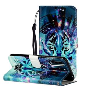 For Huawei Y8p / Enjoy 10s Oil Embossed Coloured Drawing Pattern Horizontal Flip PU Leather Case with Holder & Card Slots & Wallet(Wolf)