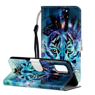 For Samsung Galaxy A31 Oil Embossed Coloured Drawing Pattern Horizontal Flip PU Leather Case with Holder & Card Slots & Wallet(Wolf)