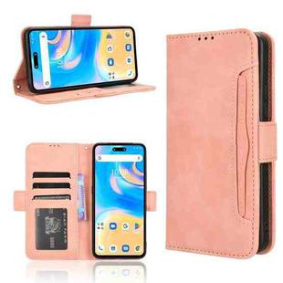 For Umidigi G6 5G Skin Feel Calf Texture Card Slots Leather Phone Case(Pink)