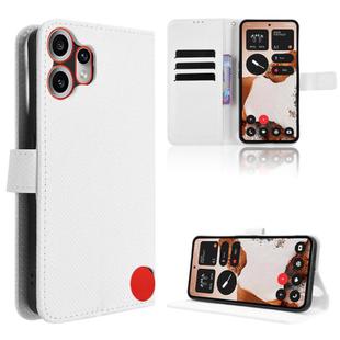 For Nothing CMF Phone 2 Pro Diamond Texture Leather Phone Case(White)