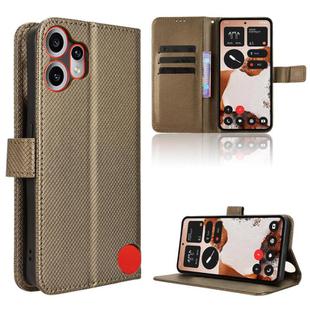 For Nothing CMF Phone 2 Pro Diamond Texture Leather Phone Case(Brown)