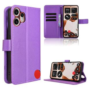 For Nothing CMF Phone 2 Pro Diamond Texture Leather Phone Case(Purple)