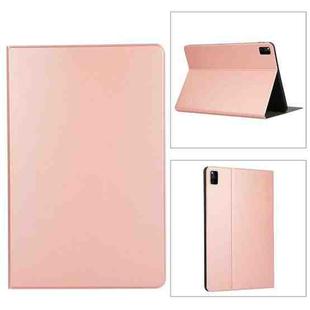 For Xiaomi Redmi Pad SE Voltage Elastic Texture Flip Tablet Leather Case(Rose Gold)