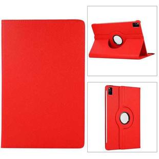 For Xiaomi Redmi Pad SE 360 Degree Rotation Litchi Texture Leather Tablet Case(Red)
