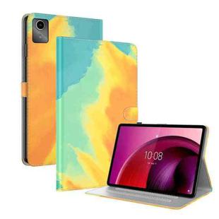For Lenovo Tab M11 / Xiaoxin Pad 11 2024 Watercolor Pattern Flip Leather Tablet Case(Autumn Leaves)