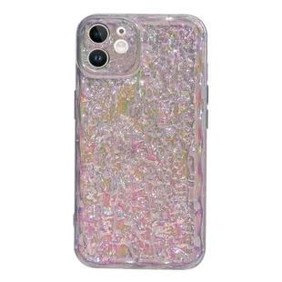 For iPhone 11 Electroplated 3D Stone Texture TPU Phone Case(Transparent)
