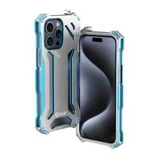 For iPhone 15 Pro Max R-JUST RJ17 Shockproof Armor Metal Phone Case(Blue)