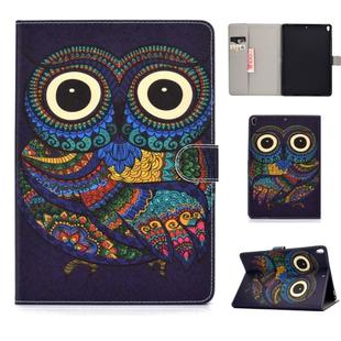 For iPad Pro 10.5 inch Colored Drawing Pattern Horizontal Flip PU Leather Case with Holder & Card Slot & Sleep / Wake-up Function(Owl)