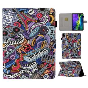 For iPad Pro 11 (2020) Colored Drawing Pattern Horizontal Flip PU Leather Tablet Case with Holder & Card Slot & Sleep / Wake-up Function(Graffiti)