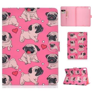 For iPad Pro 11 (2018) Colored Drawing Pattern Horizontal Flip PU Leather Case with Holder & Card Slot & Sleep / Wake-up Function(Love Dog)