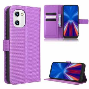 For UMIDIGI C2 / C1 / C1 Max Diamond Texture Leather Phone Case(Purple)