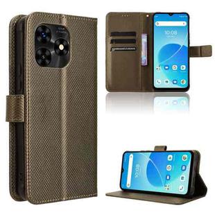 For Umidigi G5 / G5A Diamond Texture Leather Phone Case(Brown)