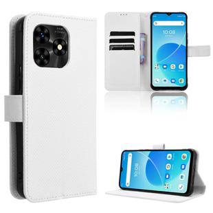 For Umidigi G5 Mecha Diamond Texture Leather Phone Case(White)