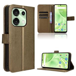 For Umidigi G9 5G / Note 90 Diamond Texture Leather Phone Case(Brown)