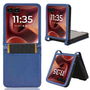 For Motorola Razr 60 Ultra Diamond Texture Leather Phone Case(Blue)