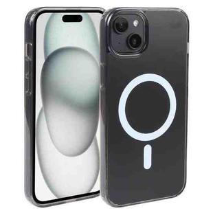 For iPhone 15 Plus GEBEI MagSafe Magnetic Transparent Phone Case(Transparent Black)