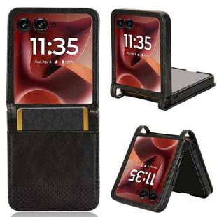 For Motorola Razr 60 Ultra Retro Texture Leather Phone Case(Black)