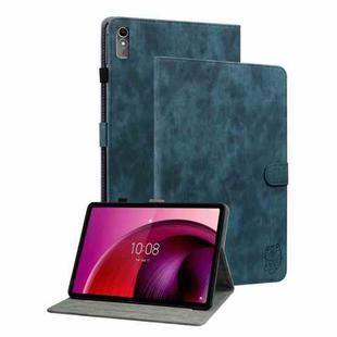 For Lenovo Tab M10 5G 10.6 inch Tiger Pattern Flip Leather Tablet Case(Dark Blue)