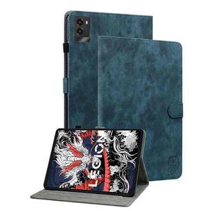 For Lenovo Legion Y700 2025 Tiger Pattern Flip Leather Tablet Case(Dark Blue)