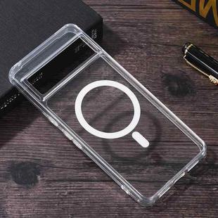 For Google Pixel 8 Transparent MagSafe Magnetic PC + TPU Phone Case