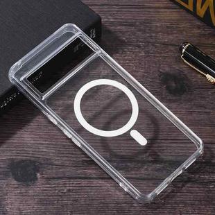 For Google Pixel 7 Transparent MagSafe Magnetic PC + TPU Phone Case
