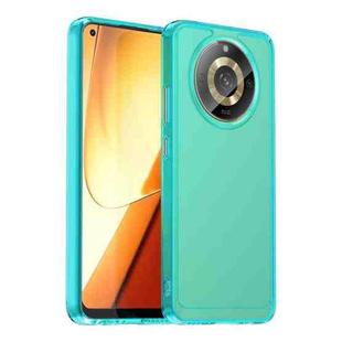 For Realme 11 5G Candy Series TPU Phone Case(Transparent Blue)