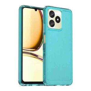 For Realme C53 India Candy Series TPU Phone Case(Transparent Blue)