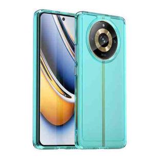 For Realme 11 Pro+ Candy Series TPU Phone Case(Transparent Blue)